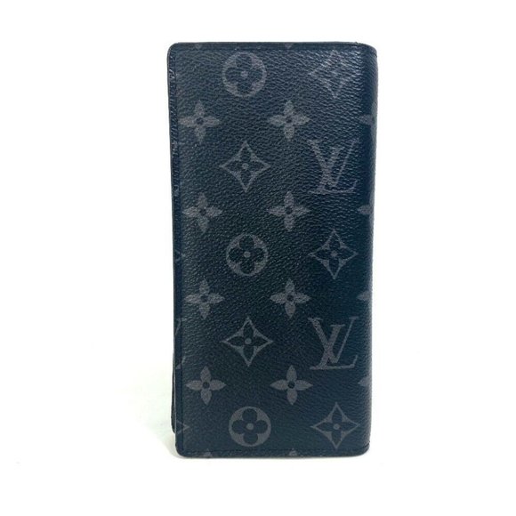 Authentic LOUIS VUITTON M61697 MonogramEclipse Portefeuille Braza Folded wallet - Picture 13 of 15